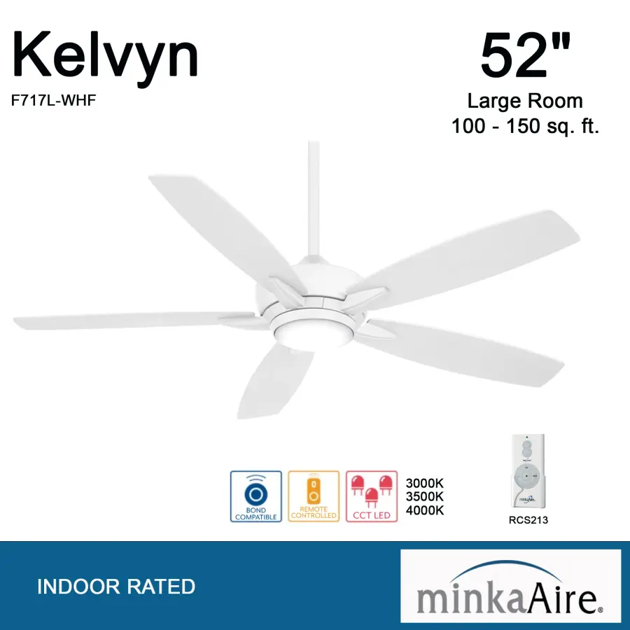 Kelvyn 52" LED Ceiling Fan - Image 3
