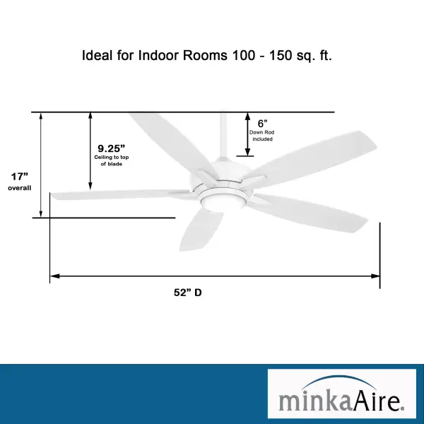 Kelvyn 52" LED Ceiling Fan - Image 4