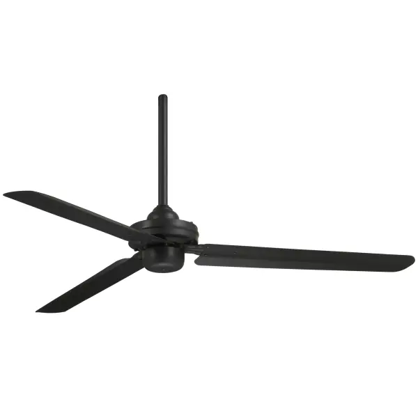 The Steal ceiling fan combines industrial aesthetics with practical airflow in a 54" span. Its coal black finish and steel blade construction deliver a bold, modern look ideal for contemporary spaces.