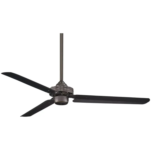 The Steal ceiling fan combines industrial aesthetics with practical cooling power. Its 54-inch blade span and gun metal finish make it ideal for modern and contemporary spaces seeking both style and function.
