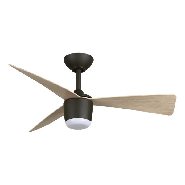 The Elavan 36" combines efficient DC motor technology with integrated LED lighting in a low-profile design ideal for rooms with standard ceiling heights. Energy Star certified with indoor/outdoor versatility.
