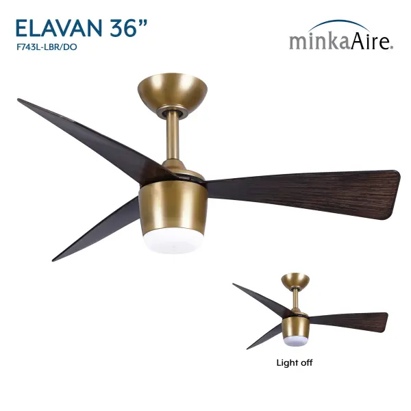Elavan 36" LED Indoor/Outdoor Ceiling Fan - Image 5