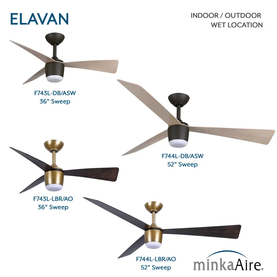 Elavan 52" LED Indoor/Outdoor Ceiling Fan - Image 6