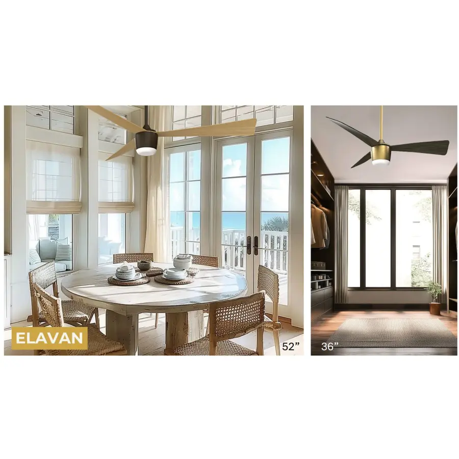 Elavan 52" LED Indoor/Outdoor Ceiling Fan - Image 9