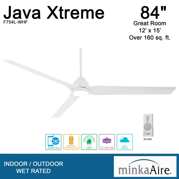 Java Xtreme 84" LED Smart Ceiling Fan - Image 3