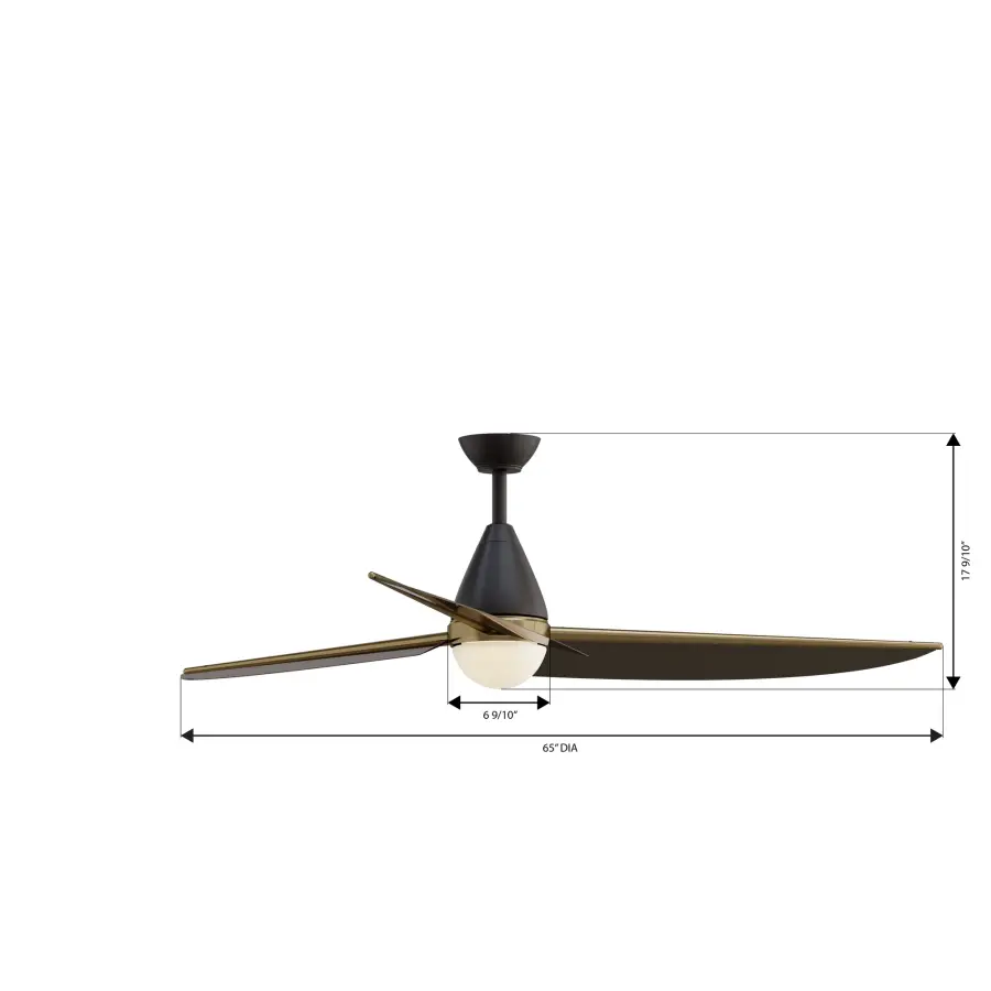 Lirden 65" 5CCT LED Ceiling Fan - Image 2