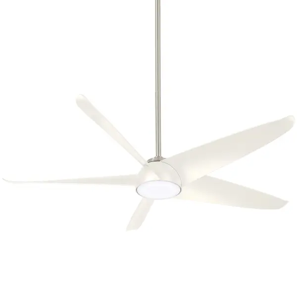 The Ellipse combines contemporary design with practical performance. Its 60" sweep and DC motor provide powerful, whisper-quiet airflow for large spaces, while integrated LED lighting with excellent color rendering creates inviting ambiance.