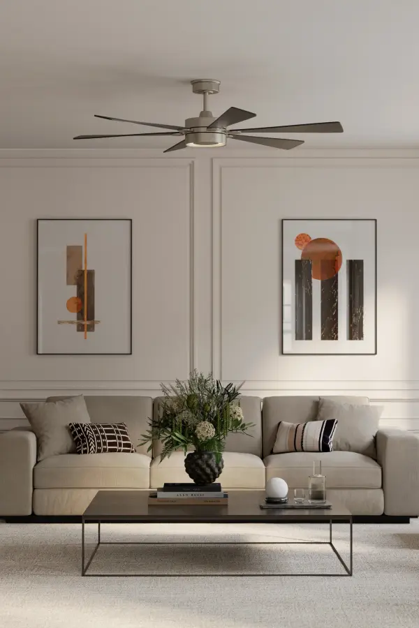 Brenix 60" 5CCT LED Smart Ceiling Fan - Image 3