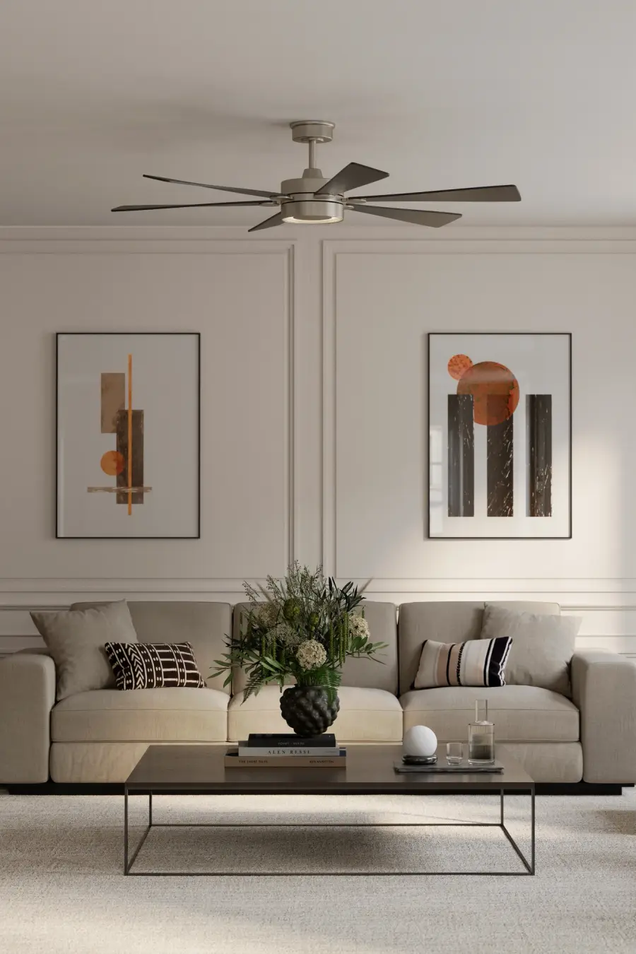 Brenix 60" 5CCT LED Smart Ceiling Fan - Image 3
