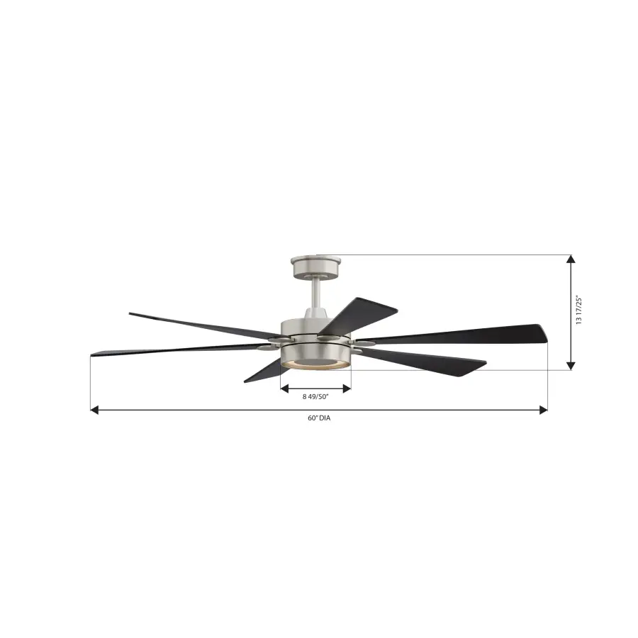 Brenix 60" 5CCT LED Smart Ceiling Fan - Image 4