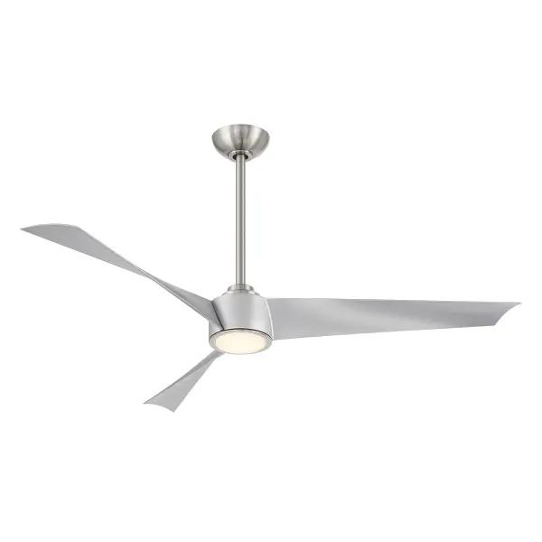 The Pike ceiling fan combines modern efficiency with versatile style. Its DC motor and Energy Star certification deliver powerful airflow while reducing energy costs. The integrated LED provides bright, high-CRI illumination.