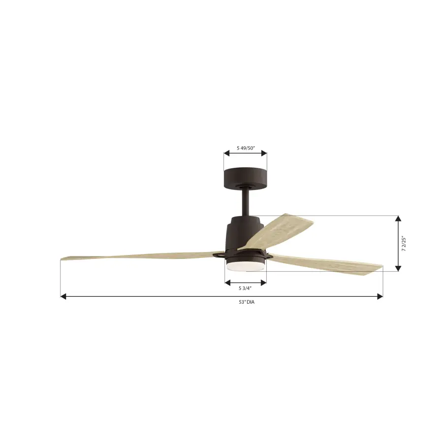Foxden 53" 5CCT LED Smart Ceiling Fan - Image 2
