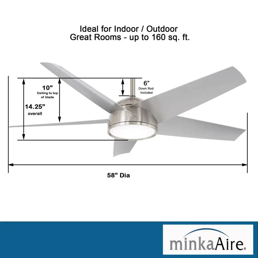 Chubby 58" LED Smart Ceiling Fan - Image 3