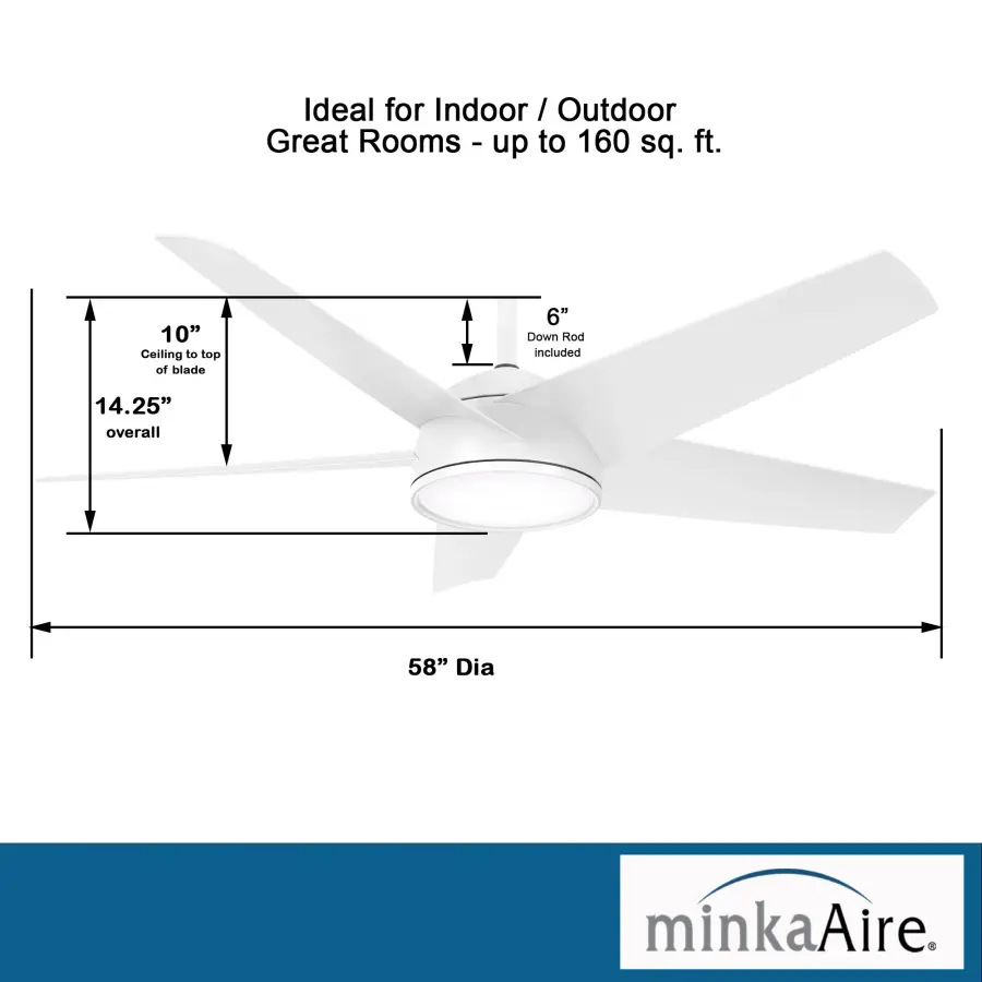 Chubby 58" LED Smart Ceiling Fan - Image 4