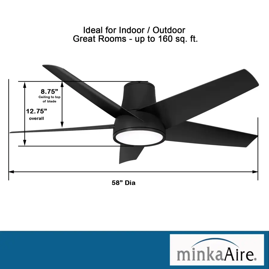 Chubby II 58" LED Smart Ceiling Fan - Image 4