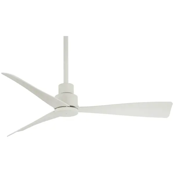 Simple 44" Ceiling Fan in Flat White - Image 1