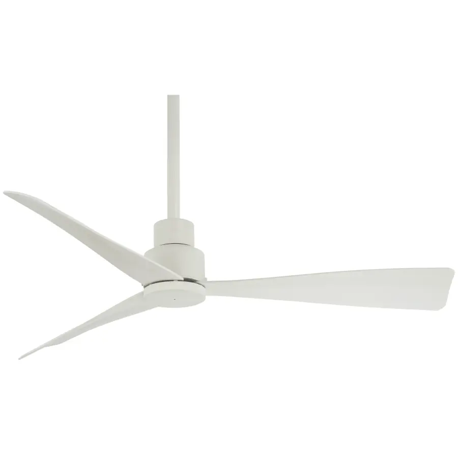Simple 44" Ceiling Fan in Flat White - Image 1