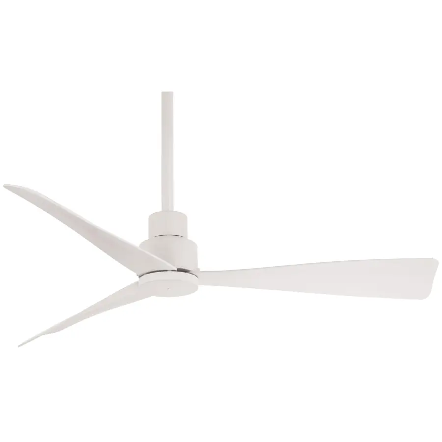 Simple 44" Ceiling Fan in Flat White - Image 5