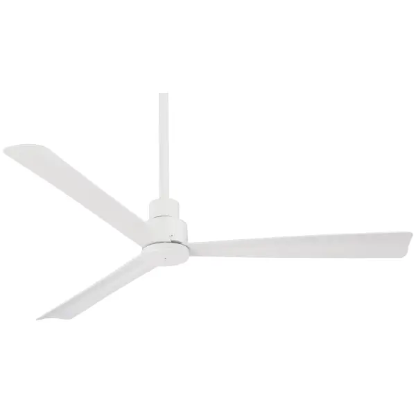 Simple 52" Ceiling Fan in Flat White - Image 1