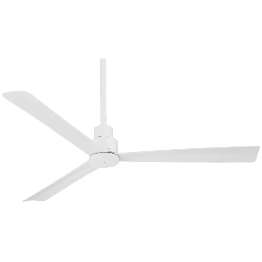 Simple 52" Ceiling Fan in Flat White - Image 1