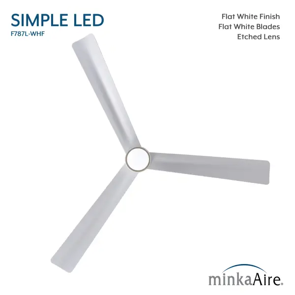 Simple 52" LED Indoor/Outdoor Ceiling Fan - Image 4