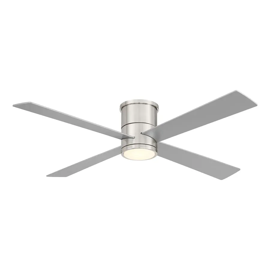 Sleek 54" Flush Mount Fan with Integrated LED Lighting
