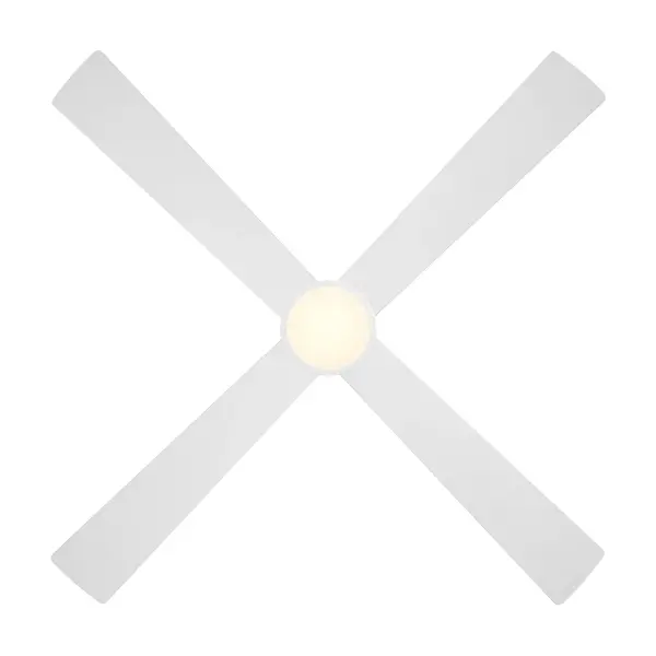 The Falco combines efficient air circulation with integrated LED lighting in a low-profile design. Perfect for rooms with standard ceiling heights, this 54" fan delivers 1504 lumens while maintaining a clean, contemporary aesthetic. - alternate view