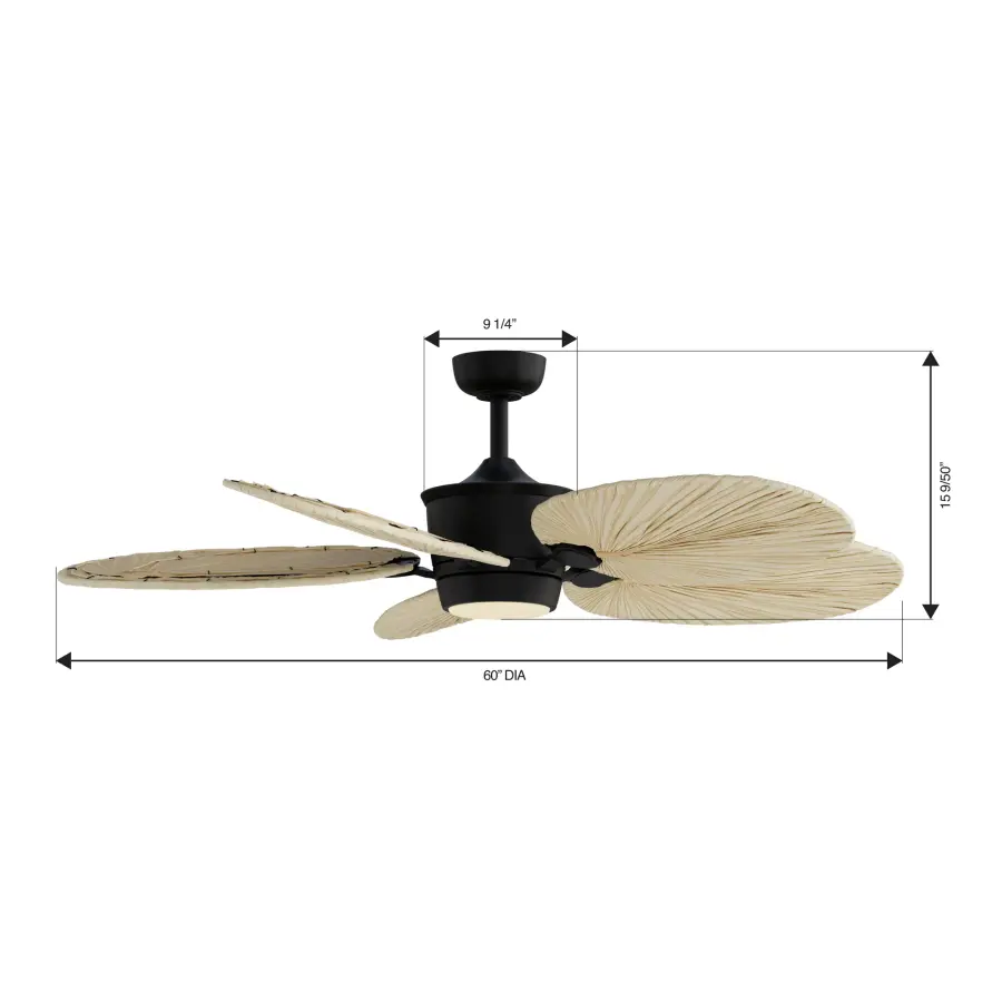 Portesa 60" 5CCT LED Smart Ceiling Fan - Image 2
