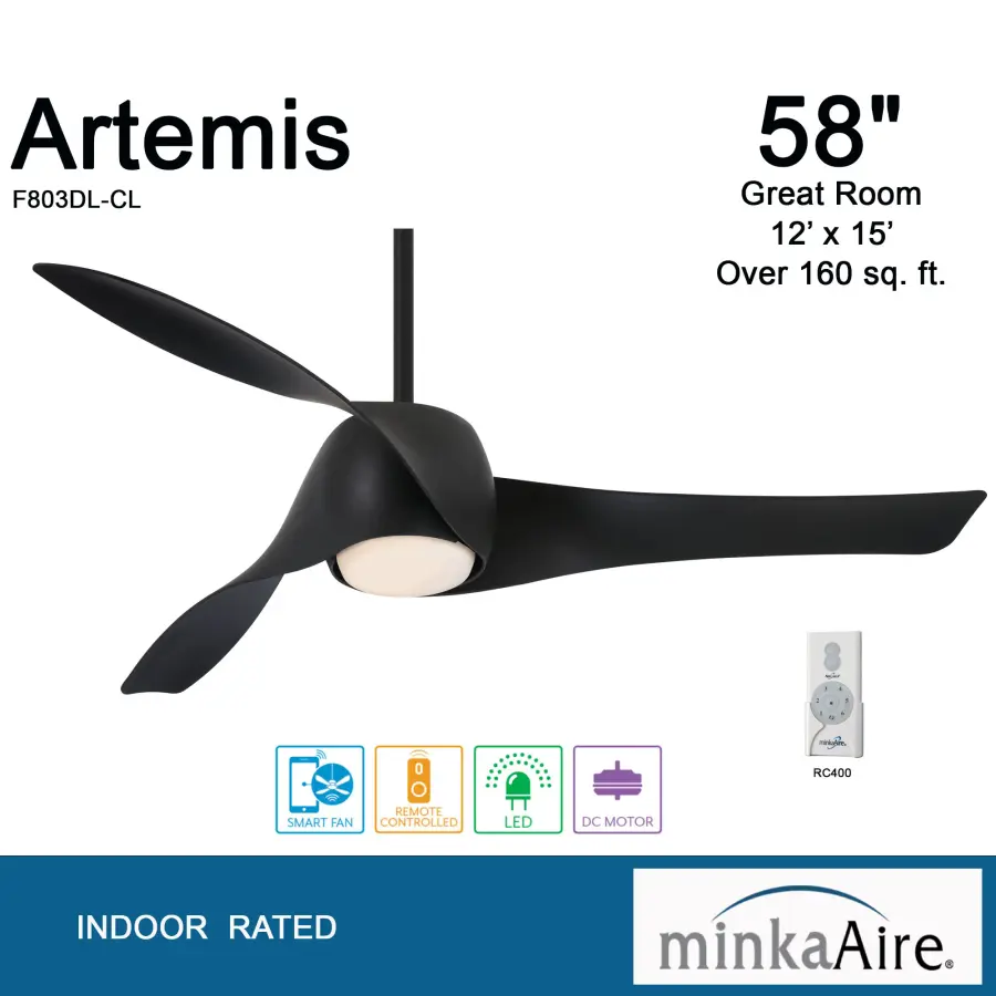 Artemis 58" Smart LED Ceiling Fan - Image 3