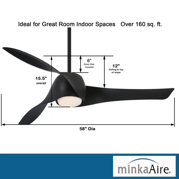 Artemis 58" Smart LED Ceiling Fan - Image 4