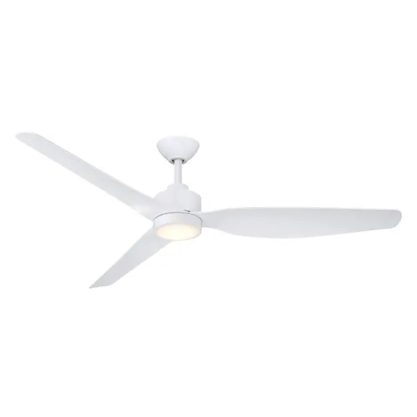 60" 3-Blade 5CCT LED Smart Coastal Grade Indoor/Outdoor Ceiling Fan - Coal and Coal Blades with Etched Lens