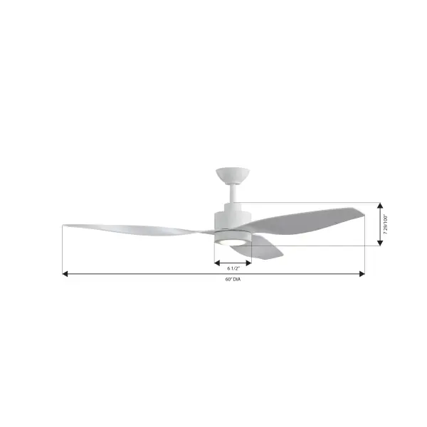 Norwynd 60" Smart Coastal Grade Indoor/Outdoor Ceiling Fan - Image 4