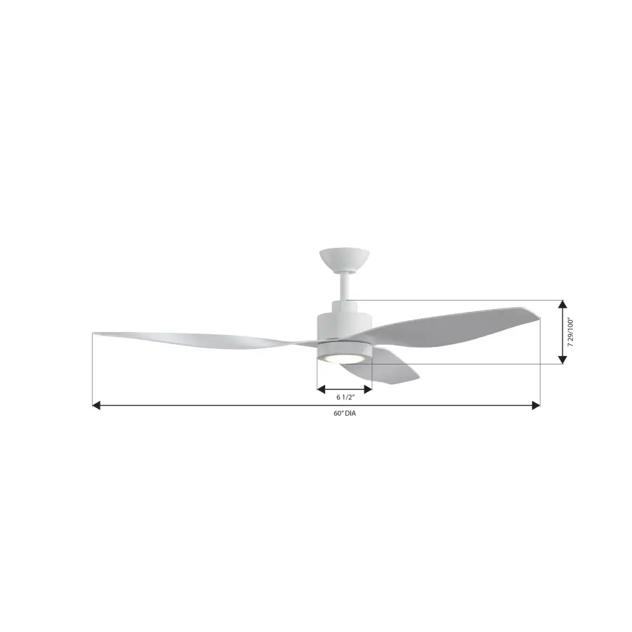Norwynd 60" Smart Coastal Grade Indoor/Outdoor Ceiling Fan - Image 4