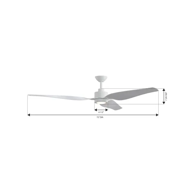 Norwynd 72" Smart Coastal Grade Indoor/Outdoor Ceiling Fan - Image 4