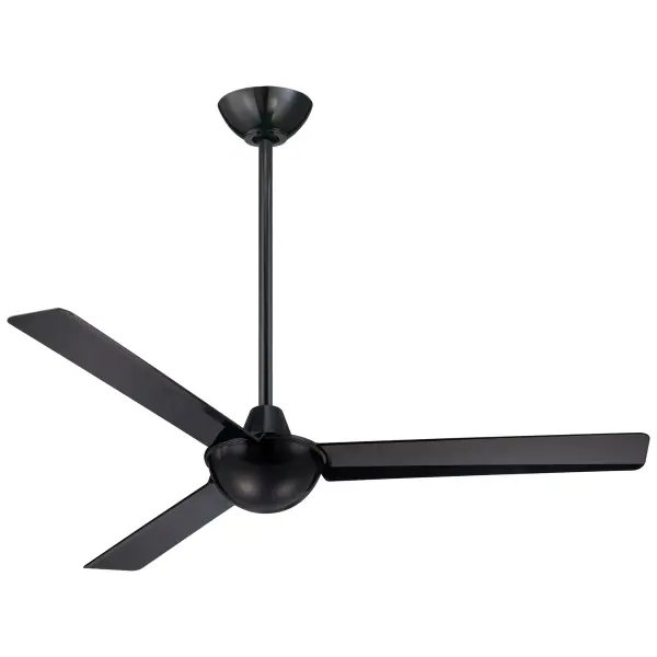 The Kewl ceiling fan delivers contemporary style with its clean black finish and efficient 3-blade design. At 52 inches, it's ideal for medium-sized rooms, offering reliable air circulation with a 20-degree blade pitch.
