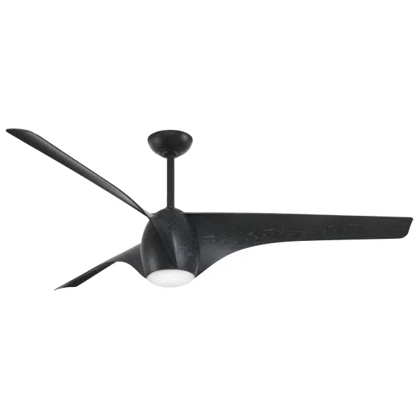 The Airewave combines substantial airflow coverage with energy-efficient LED lighting in a sleek contemporary design. Its 65-inch span and DC motor make it ideal for large spaces requiring both cooling and illumination.