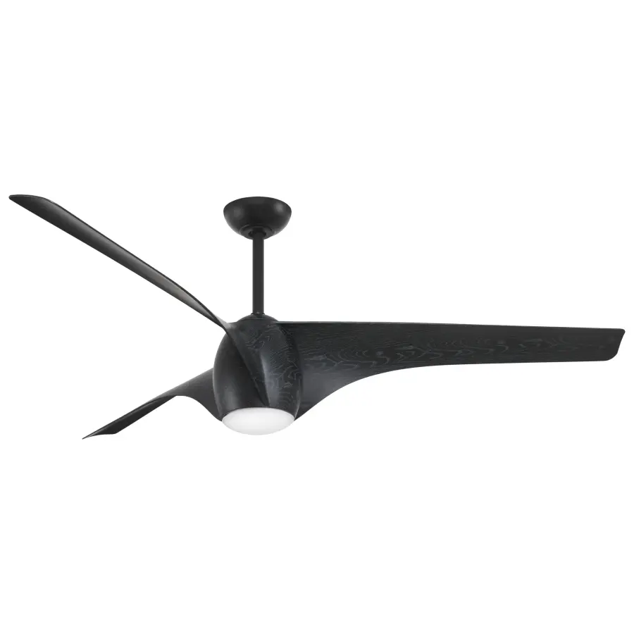 Airewave 65" LED Ceiling Fan in Matte Black Maple
