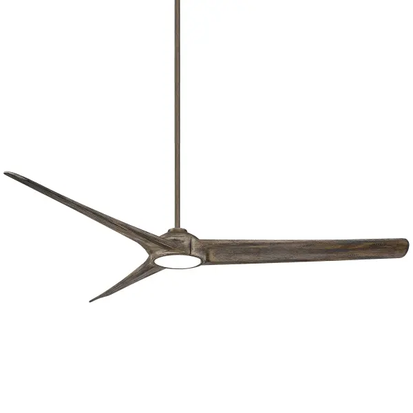 The Timber 84" ceiling fan combines hand-carved wood blades with energy-efficient LED lighting, delivering both powerful airflow and warm illumination for large spaces. Its rustic bronze finish and oversized design make it ideal for great rooms and open-concept living areas.