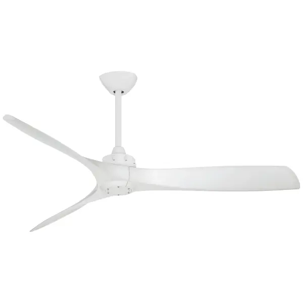 The Aviation ceiling fan combines contemporary design with efficient DC motor technology in a clean white finish. Its 60-inch blade span makes it ideal for large rooms, while the minimalist 3-blade design adds modern appeal.