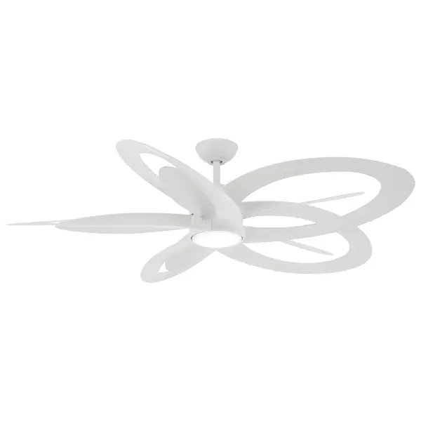 The Pinup combines innovative counter-rotating blade technology with integrated LED lighting for exceptional performance. Its 10-blade design (5 main + 5 counter-rotating) delivers powerful airflow while the DC motor ensures whisper-quiet operation and Energy Star efficiency.