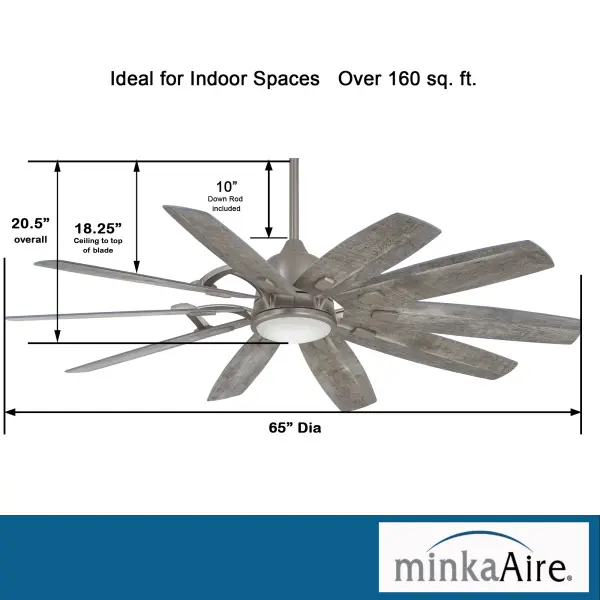 Barn 65" Smart LED Ceiling Fan - Image 3