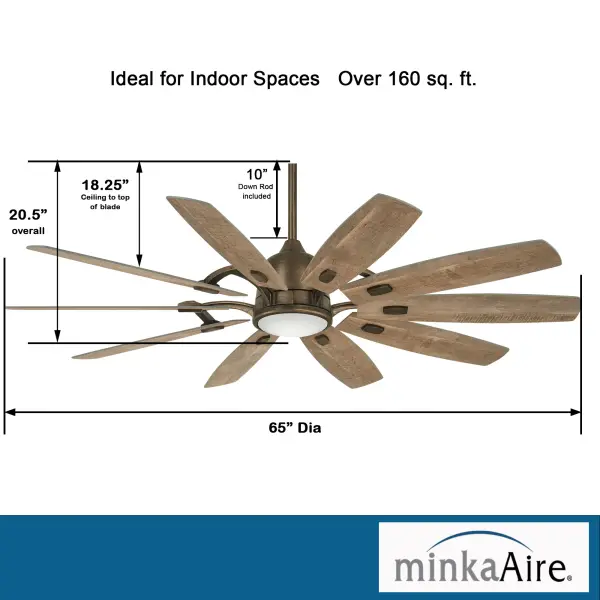 Barn 65" LED Smart Ceiling Fan - Image 4