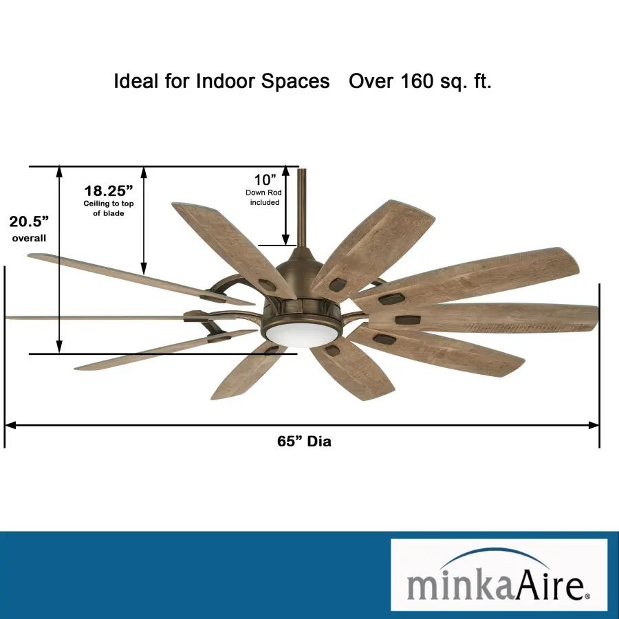 Barn 65" LED Smart Ceiling Fan - Image 4