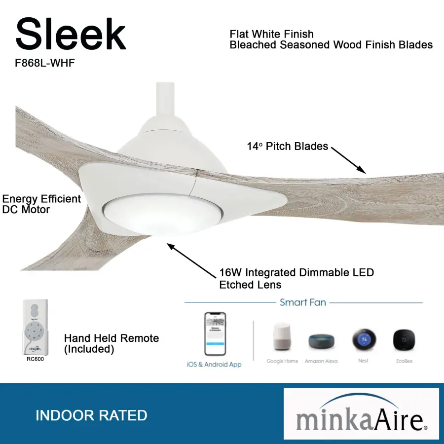 Sleek 60" Smart LED Ceiling Fan - Image 2