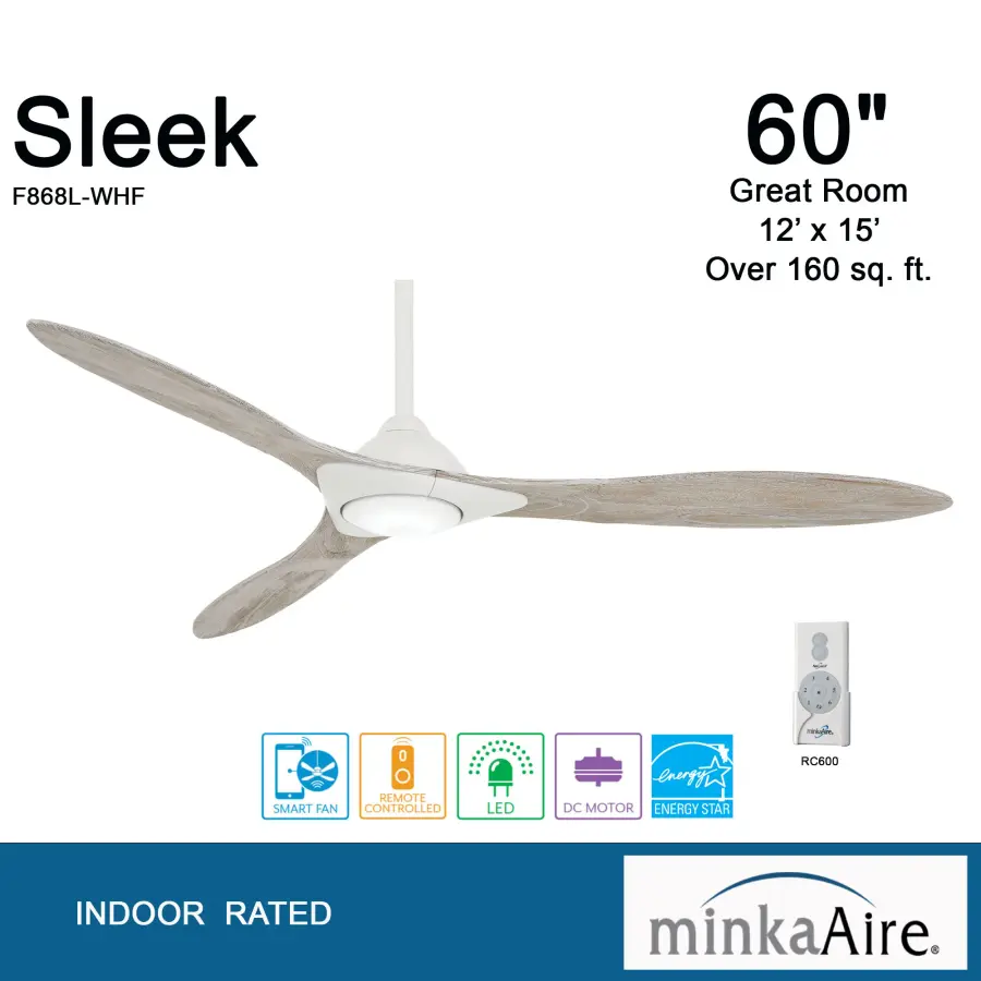 Sleek 60" Smart LED Ceiling Fan - Image 3