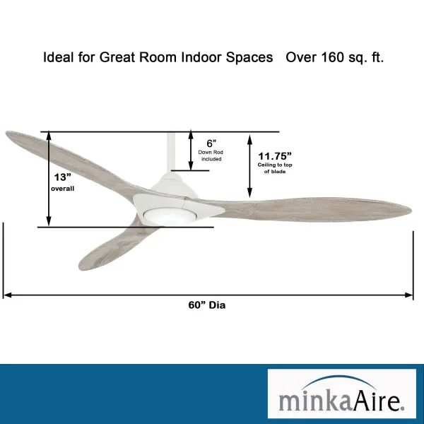Sleek 60" Smart LED Ceiling Fan - Image 4
