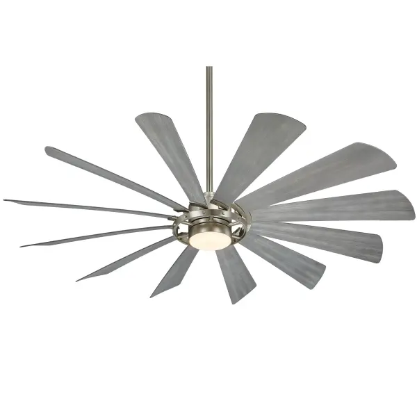 The Windmolen 65" combines industrial-grade performance with smart home integration. Its 12-blade design and DC motor deliver powerful, whisper-quiet airflow for large spaces, while the integrated 2920-lumen LED provides excellent illumination. - alternate view