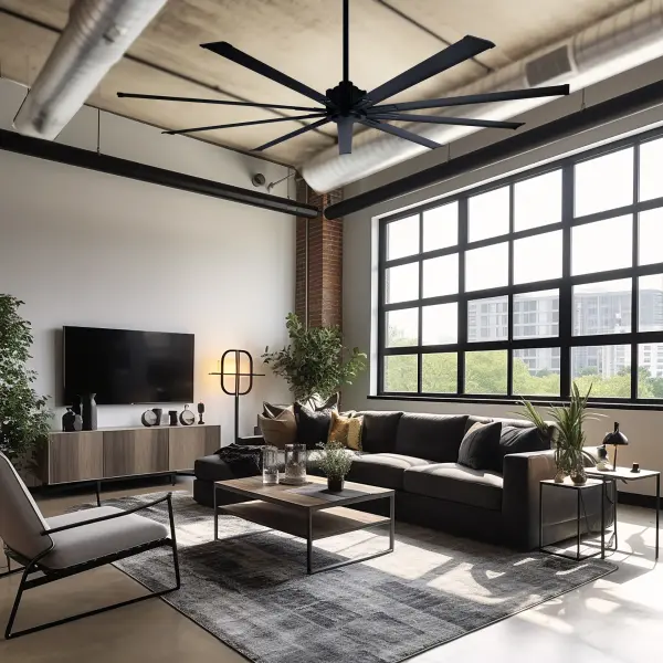 Xtreme 72" Ceiling Fan in Coal Black - Image 13