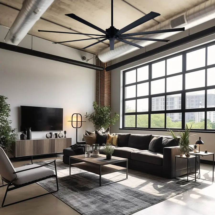 Xtreme 72" Ceiling Fan in Coal Black - Image 13