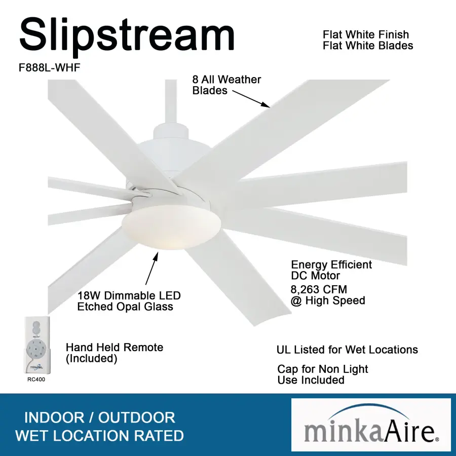 Slipstream 65" LED Ceiling Fan - Image 3